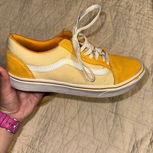 2 toned yellow unisex Vans
